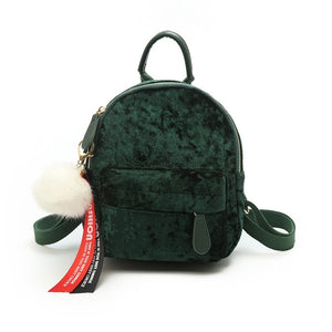 Beautiful Mini Velvet Backpack - 60% Off Today