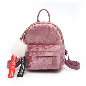 Beautiful Mini Velvet Backpack - 60% Off Today