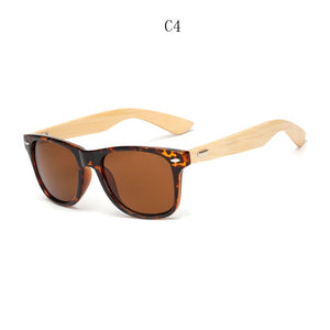 Retro Bamboo Wood Stylish Sunglasses - 60% Off Today