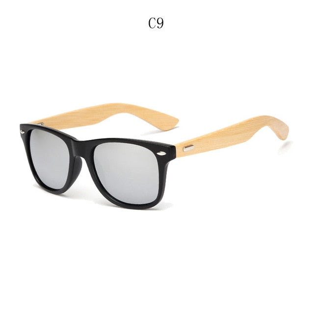 Retro Bamboo Wood Stylish Sunglasses - 60% Off Today