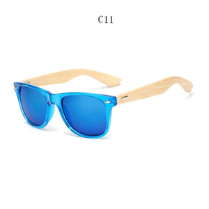 Retro Bamboo Wood Stylish Sunglasses - 60% Off Today