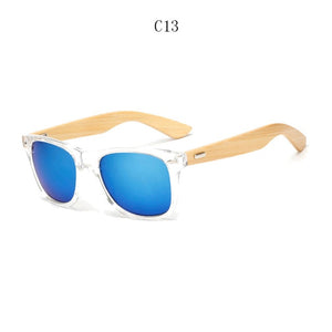 Retro Bamboo Wood Stylish Sunglasses - 60% Off Today