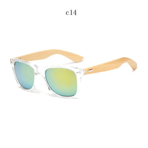 Retro Bamboo Wood Stylish Sunglasses - 60% Off Today