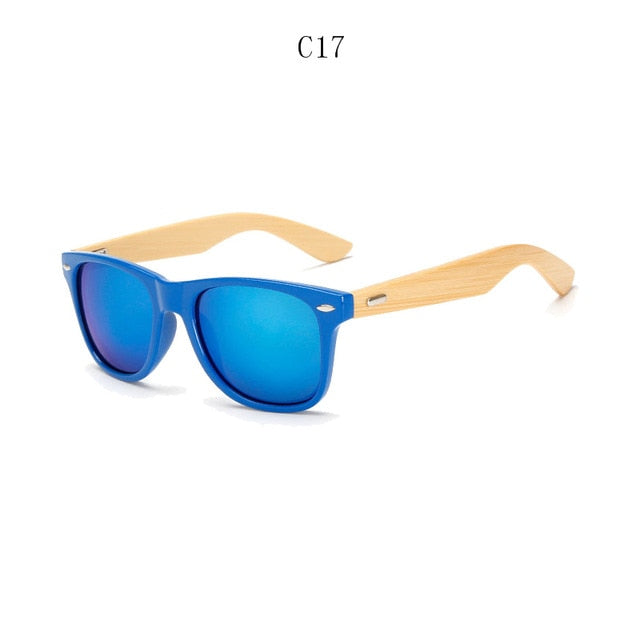 Retro Bamboo Wood Stylish Sunglasses - 60% Off Today